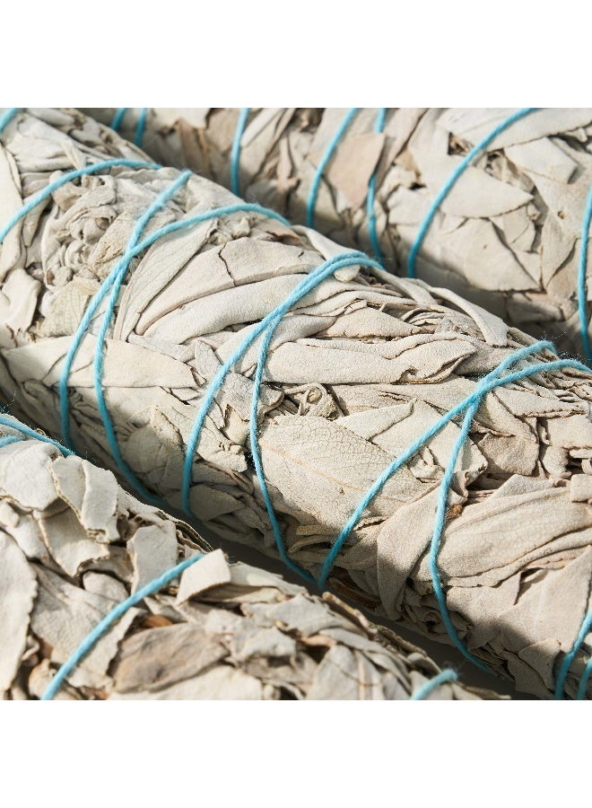 BLUE RIVER SAGE 9-Inch White Sage Smudge Sticks ~ Sustainably Harvested ~ for Smudging & Cleansing ~ Instructions Included (3 Pack) - Image 3